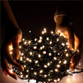 Instalatie lumini pentru bradul de Craciun, 81,5 metri, 1000 LED-uri, alb cald