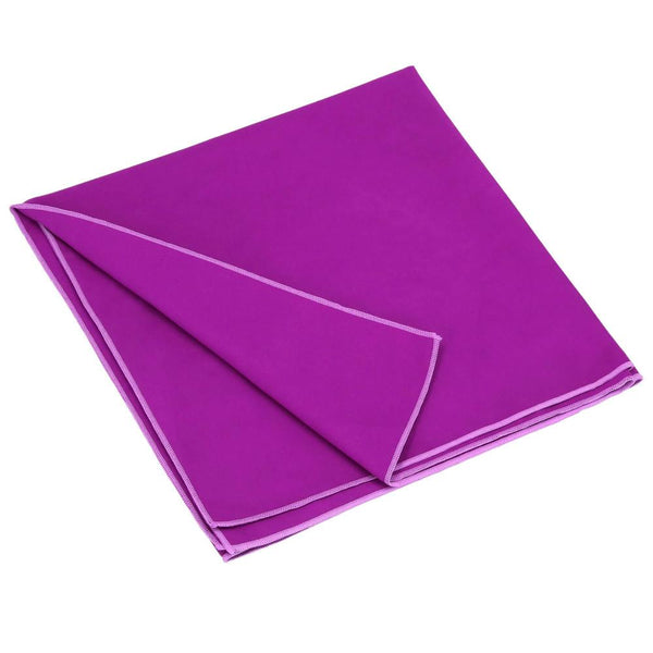 Prosop de plaja cu uscare rapida, husa de transport, 75x150cm, violet