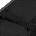 Geanta portbagaj bicicleta, 1 compartiment si 3 buzunare laterale, 40x20x17cm, negru cu elemente reflectorizante gri