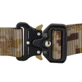 Curea centura Tactical Combat pentru barbati 3.7x125cm, rezistent, verde deschis camuflaj