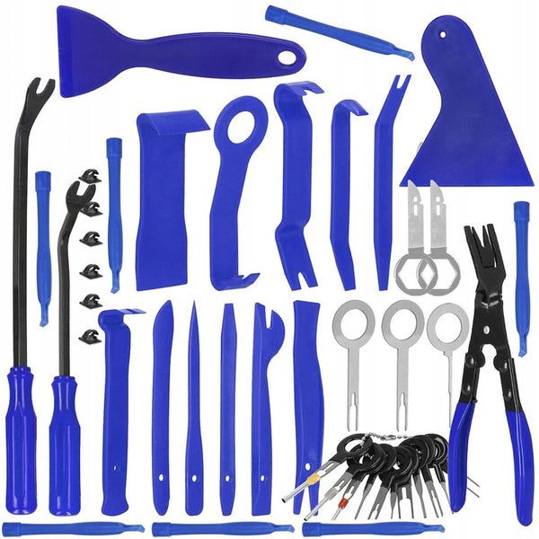 Kit pentru demontare ornamente si tapiterie auto, 46 piese