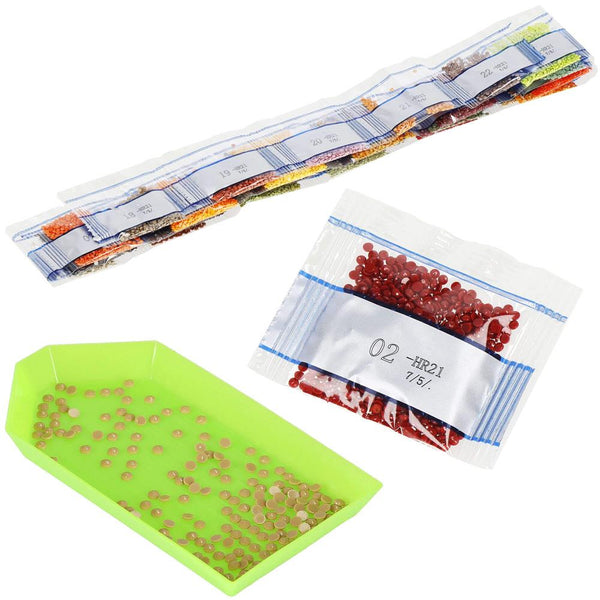 Set de broderie cu diamante 5D, 30x40cm, model Cerb