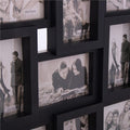Rama foto de perete, colaj de 24 fotografii, 57x86cm, negru