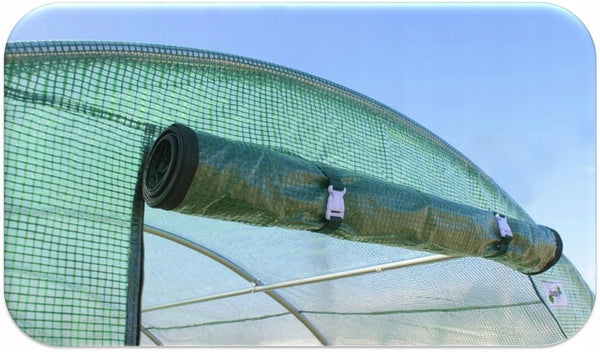 Folie pentru sera de gradina, 8x3 m, material PE 140 g/m, rezistenta la UV4, verde transparent