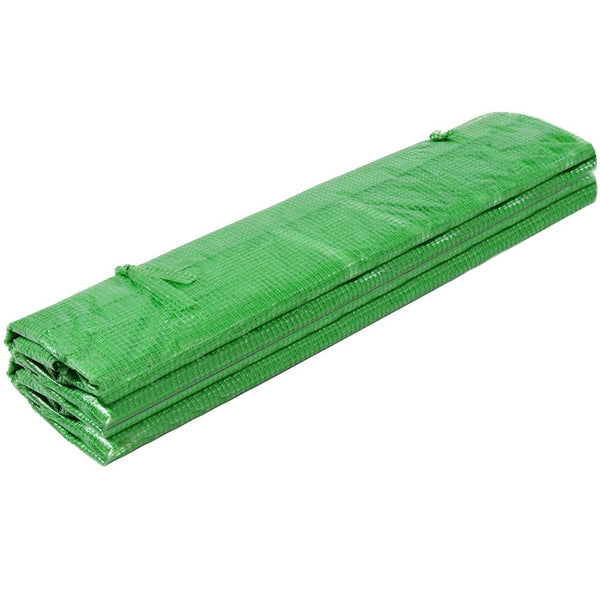 Folie inlocuire pentru sera 200x200x200 cm, PE 140g/mp cu plasa PP, UV4, 4 ferestre si usa cu fermoar, verde