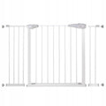 Poarta de siguranta Safety Gate pentru scari, ajustabila 118-127 cm, din otel, alba