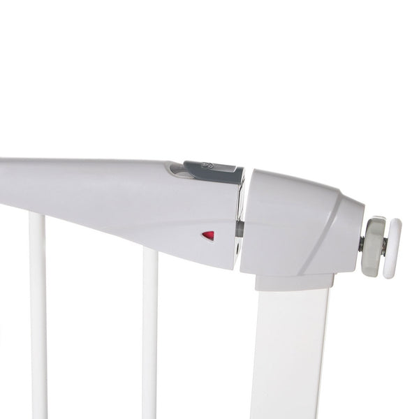 Poarta de siguranta Safety Gate pentru scari, ajustabila 111-120 cm, din otel, alba