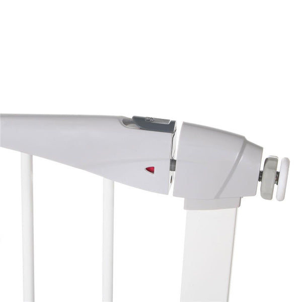 Poarta de siguranta Safety Gate pentru scari, ajustabila 83-92 cm, din otel, alba