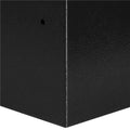 Seif standard cu cheie, 200x310x200 mm, Otel, Negru