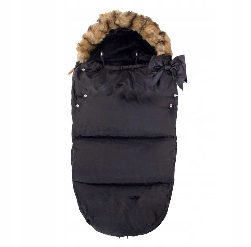 Sac iarna de bebelusi pentru carucior, marime universala, 90x45cm, negru