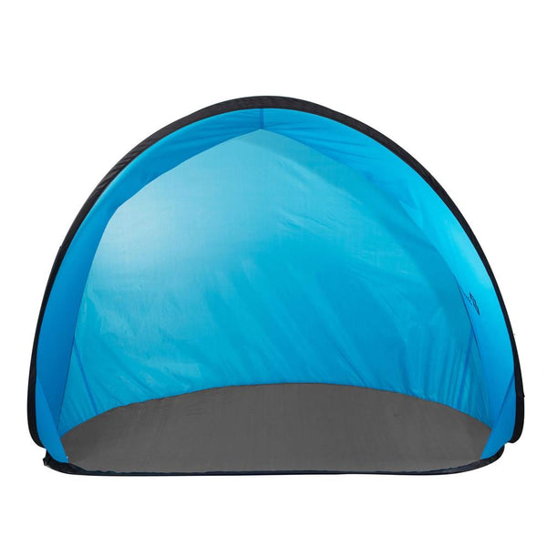 Cort plaja si picnic semi-deschis Sersimo, protectie UV, 150x90x90cm, albastru gri
