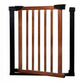 Poarta de siguranta Safety Gate pentru scari, ajustabila 90-96 cm, din otel si lemn, negru maro