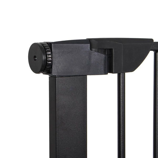 Poarta de siguranta Safety Gate pentru scari, ajustabila 110-117 cm, din otel, neagra