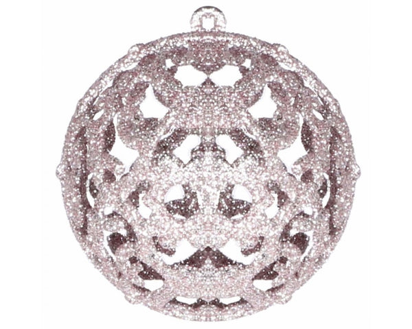 Set globuri de Craciun, 100 bucati, 3-6cm, roz
