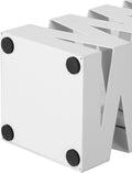 SONGMICS Suport metalic pentru umbrele, cu carlige si tava de picurare, 15x15x49cm, alb