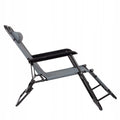 Sezlong pliabil SERSIMO GC13, Relax Zero Gravity, 80x60x153cm, Gri