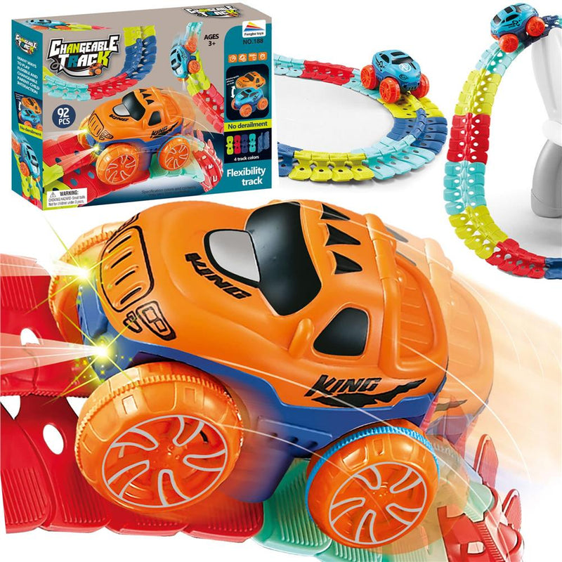 Circuit masinute Changeable Track, cu 92 de piese, pista configurabila