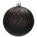 Set globuri de Craciun, 30 bucati, 8cm, 6 modele, negru