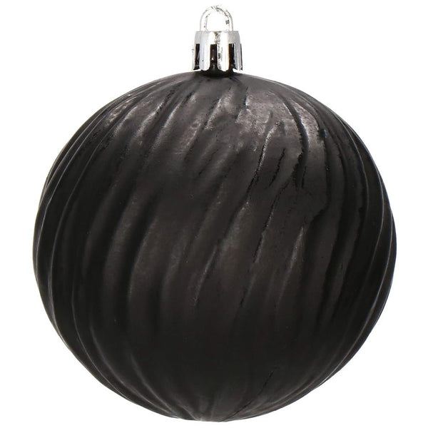Set globuri de Craciun, 30 bucati, 8cm, 6 modele, negru