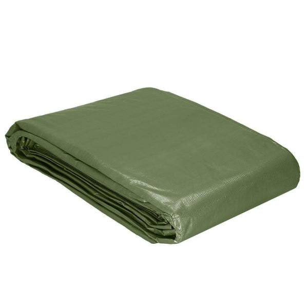 Prelata din polietilena impermeabila laminata, 120g/m2, 6x9m, verde