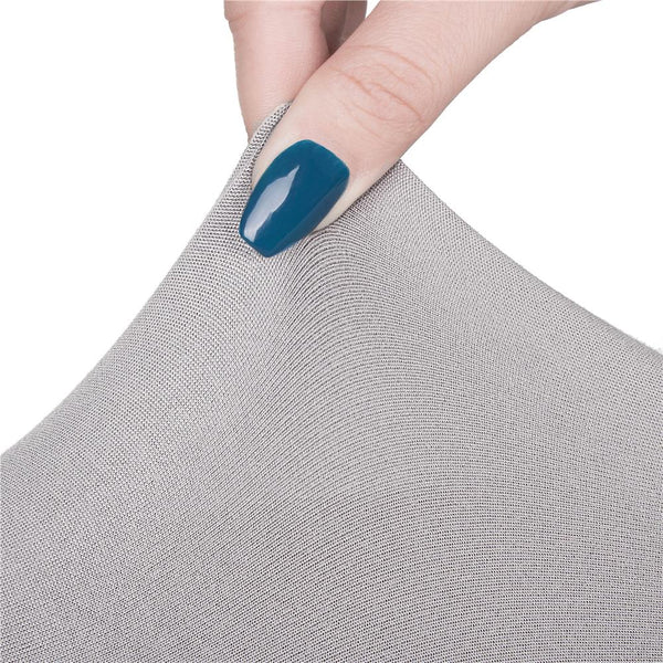 Husa universala pentru scaun, marime universala, poliester si spandex, 45 x 60 cm, gri
