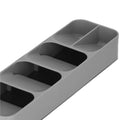 Organizator tacamuri sertar, 5 compartimente, 40x11x5,5cm, gri