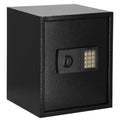 Seif electronic standard cu cifru si cheie, 415x350x310 mm, negru