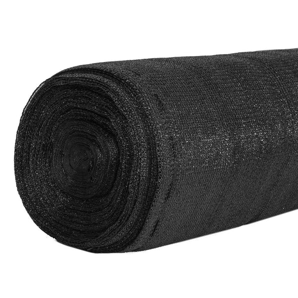 Plasa umbrire si intimitate pentru gard, 1.5m latime, 10m lungime, 140g densitate, negru
