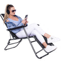 Sezlong pliabil SERSIMO GC13, Relax Zero Gravity, 80x60x153cm, Gri