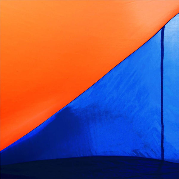 Cort plaja si picnic semi-deschis Sersimo, protectie UV, 200x120x110cm, portocaliu