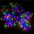 Ghirlanda luminoasa tip perdea cu stelute 138 LED-uri, 2m, pentru interior/exterior, iluminare multicolor