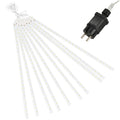 Instalatie de Craciun, 10 tuburi, 50cm, 480 LED, ploaie de meteoriti, alb