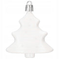 Set globuri si decoratiuni de Craciun, 72 piese, diverse dimensiuni, alb