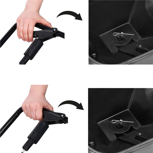 Semanatoare cu dispozitiv de imprastiere seminte, pentru gazon sau plante, capacitate umplere 25kg