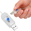 Ghirlanda luminoasa tip perdea 200 LED-uri, 2x2m, pentru interior, alimentare USB, alb