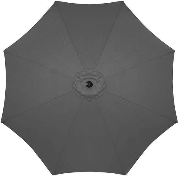 Umbrela terasa gradina, cu manivela si inclinare, GU200, diametru 300cm, gri antracit