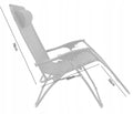 Sezlong pliabil cu parasolar SERSIMO, 85x77x150cm, Negru