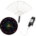 (DL) Instalatie lumina decorativa STAR cu 100 LED-uri, diametru 40cm, telecomanda, iluminare multicolora