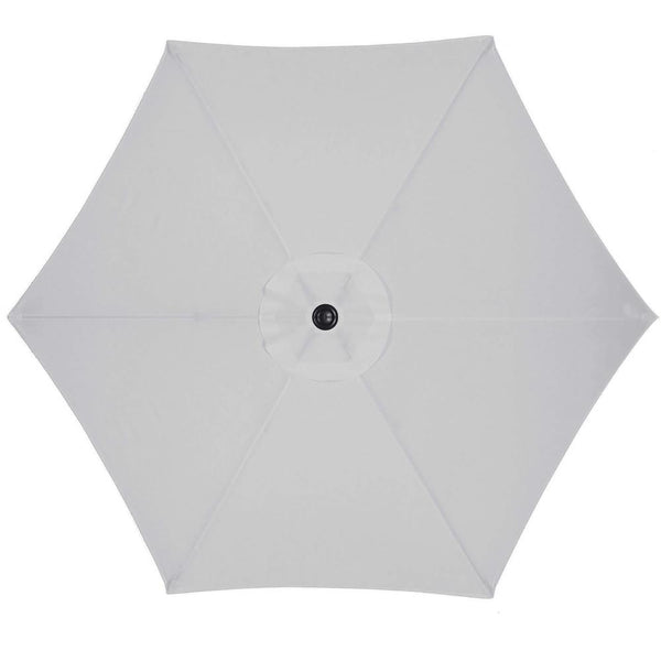 Umbrela terasa gradina, cu manivela si inclinare, diametru 260cm, gri