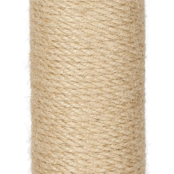 Ansamblu de joaca pentru pisici, cu loc pentru zgariat si sfoara, 103cm, gri