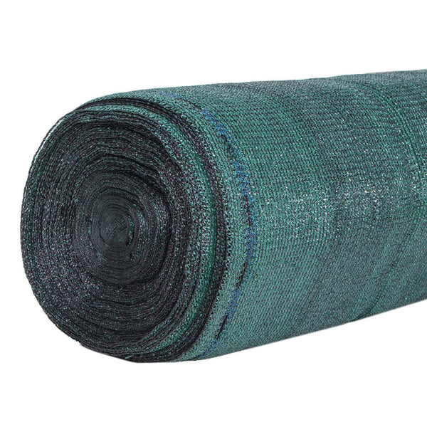 Plasa umbrire si intimitate pentru gard, 1.2m latime, 50m lungime, 140g densitate, verde cu negru