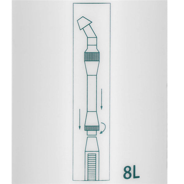 Pompa de stropit manual 8L cu lance reglabila 63 cm, 2 duze si curea de umar