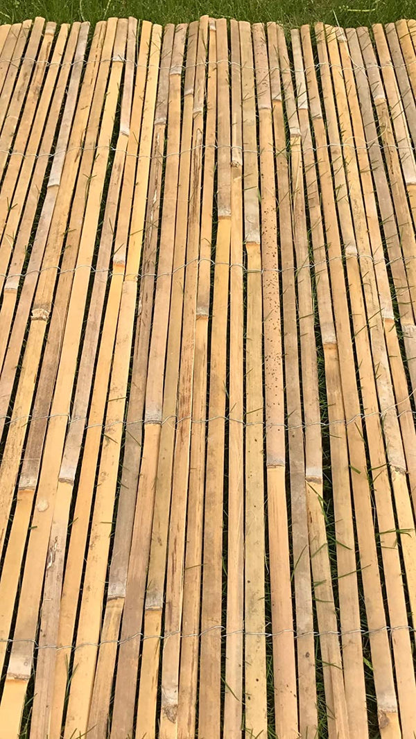 Panou de gard/paravan din bambus Sersimo, 100x300cm, 12mm