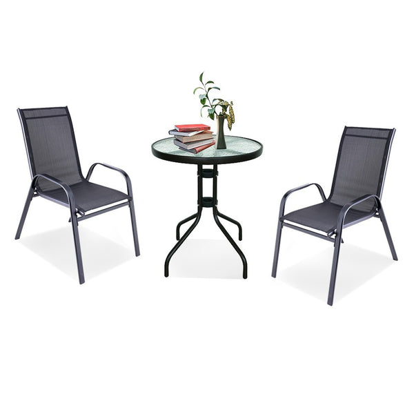 Leziter Set mobilier de grădină pentru balcon Lizi, negru