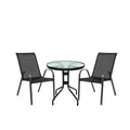 Leziter Set mobilier de grădină Largo pentru balcon, negru