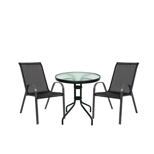 Leziter Set mobilier de grădină Largo pentru balcon, negru