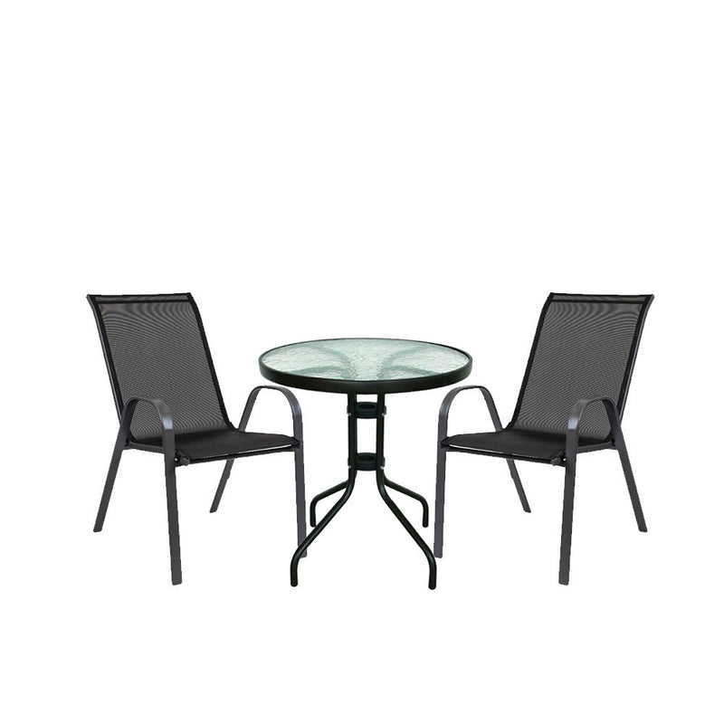 Leziter Set mobilier de grădină Largo pentru balcon, negru