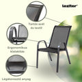 Leziter Set mobilier de grădină Largo pentru balcon, negru
