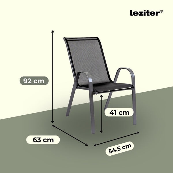 Leziter Set mobilier de grădină pentru balcon Lizi, negru