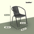 Leziter Set mobilier de grădină pentru balcon Marie, negru